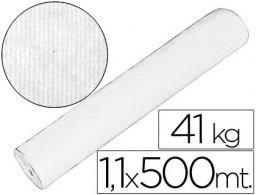 Papel kraft liso blanco 1x500 m.